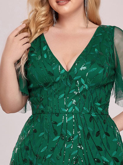 MsDresslyEP Plus Formal Dress Plus Size Floor Length Formal Evening Gowns for Weddings